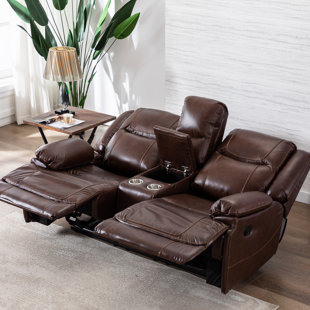 Broyhill leather reclining deals loveseat